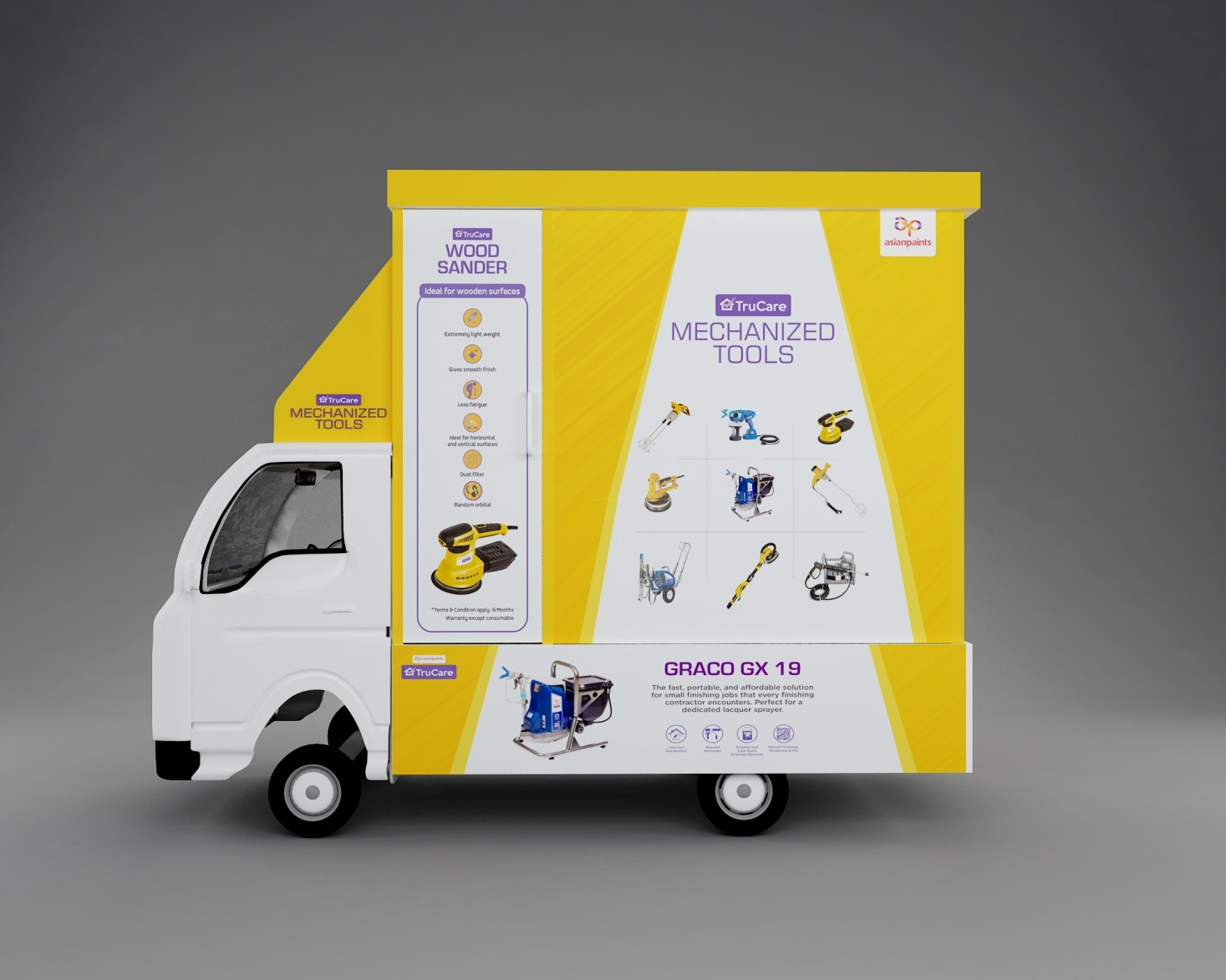 Asian Paints Mechanized Tools: From Demo to Purchase · activation / the branded demo van