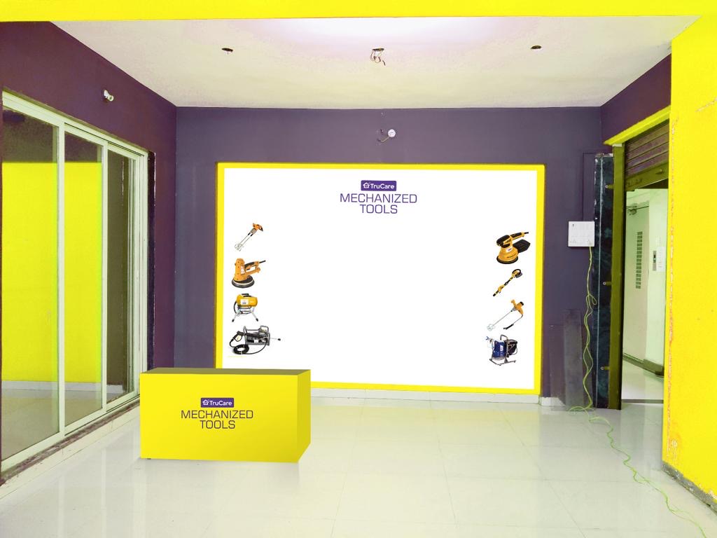 Asian Paints Mechanized Tools: From Demo to Purchase · execution / the completed regional demo set-up