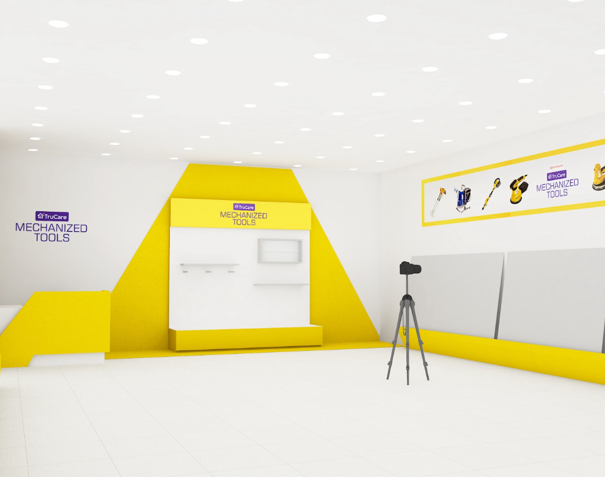 Asian Paints Mechanized Tools: From Demo to Purchase · experience design / dedicated demonstration studio
